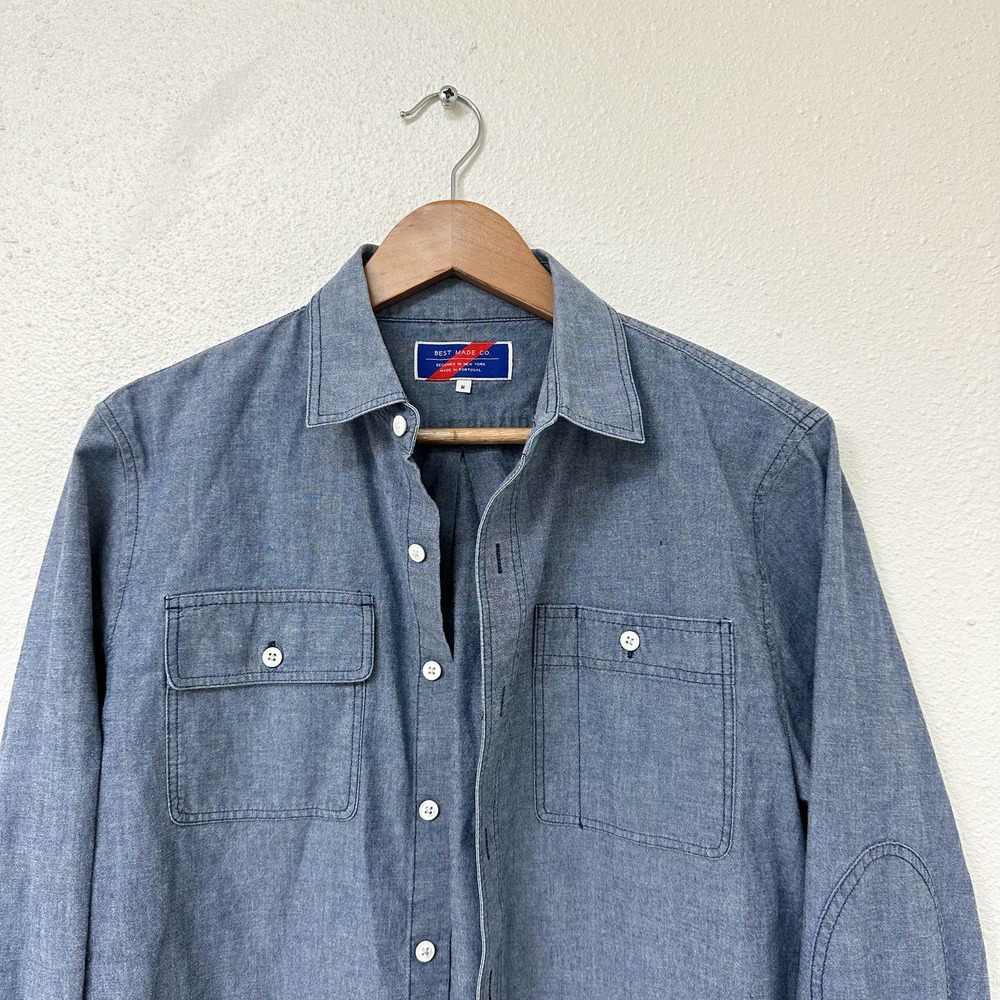 Mens Best Made Co Chambray Utility Workshirt Shirt Me… Gem